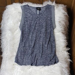 Anthropologie W5 Americana Printed Tape Tank